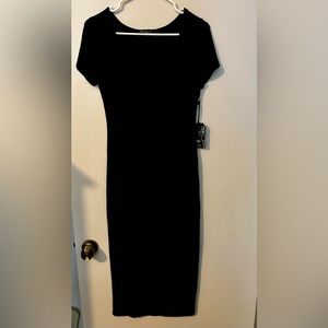 NWT Popular Basics Curve Appeal Instant Slimming Black Dress -  Medium
